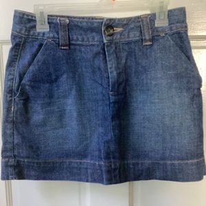 Gap medium wash denim jean skirt - 6